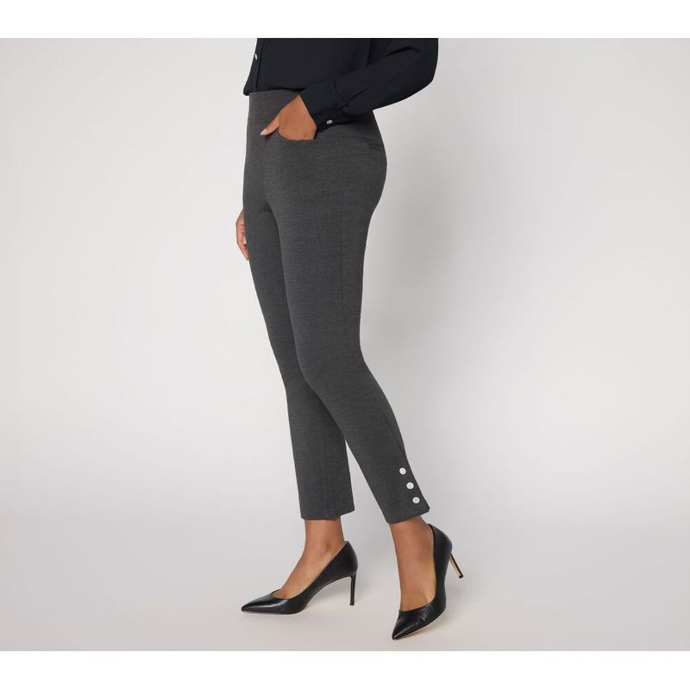 SUNNYLiFE Women's Petite Pants 20P Jingle Belles by Kim Gravel Ponte Gray